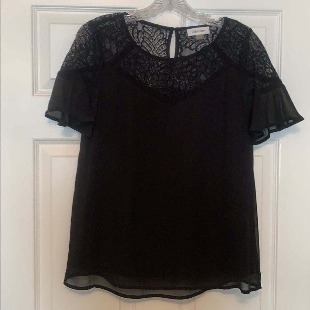 Calvin Klein Lace Detail Top